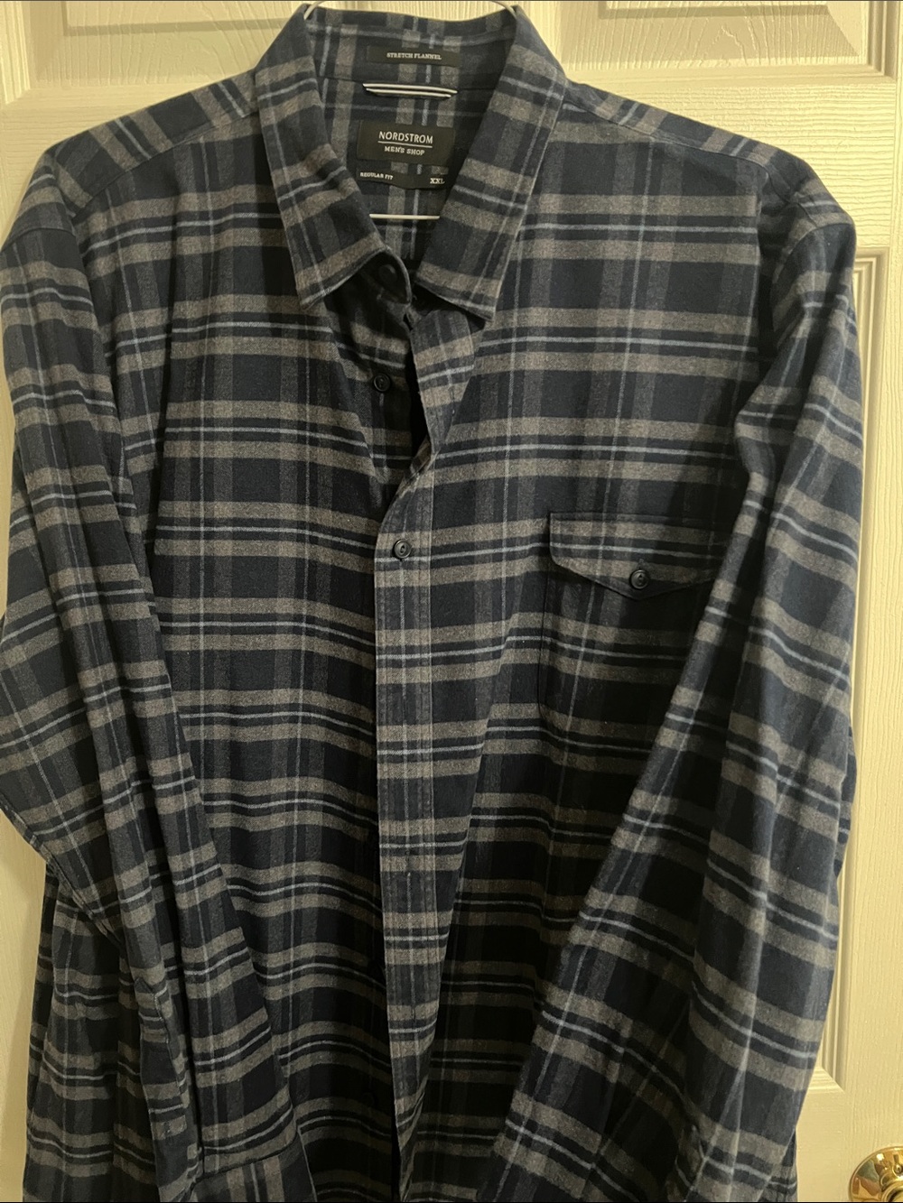 Nordstrom Men’s Shop XXL Stretch Flannel Button-Down Shirt
